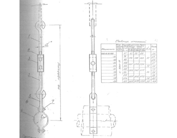 Крепление одной трубы на подвеске DN 133 Pmax 250 100°C 0312.18.00.000-04 СБ