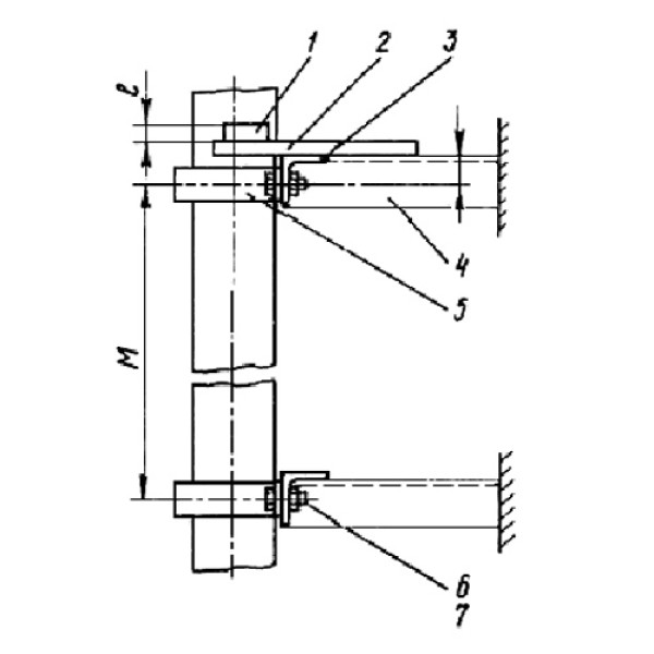 ОВ Опора для вертикальных трубопроводов