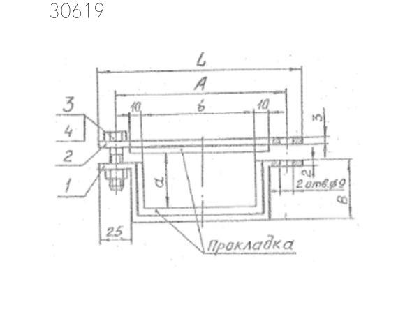 Подвески судовых трубопроводов тип 9-105х205-СТ 150 мм РИДФ.301525.001 0,319 кг