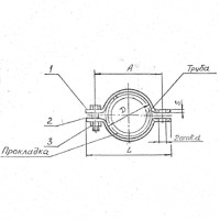 Подвески судовых трубопроводов тип 2-160-АМг 155 мм РИДФ.301525.001 0,31 кг