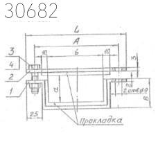 Подвески судовых трубопроводов тип 9-145-175-АМг 125 мм РИДФ.301525.001 0,184 кг