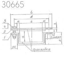 Подвески судовых трубопроводов тип 9-105х135-АМг 125 мм РИДФ.301525.001 0,205 кг